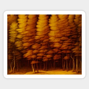 Autumn Forest Painting Sticker